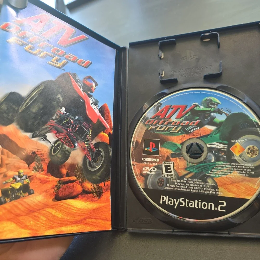 ATV Offroad Fury 1 & 2 Sony PlayStation 2 PS2 Game Bundle CIB Manuals NTSC